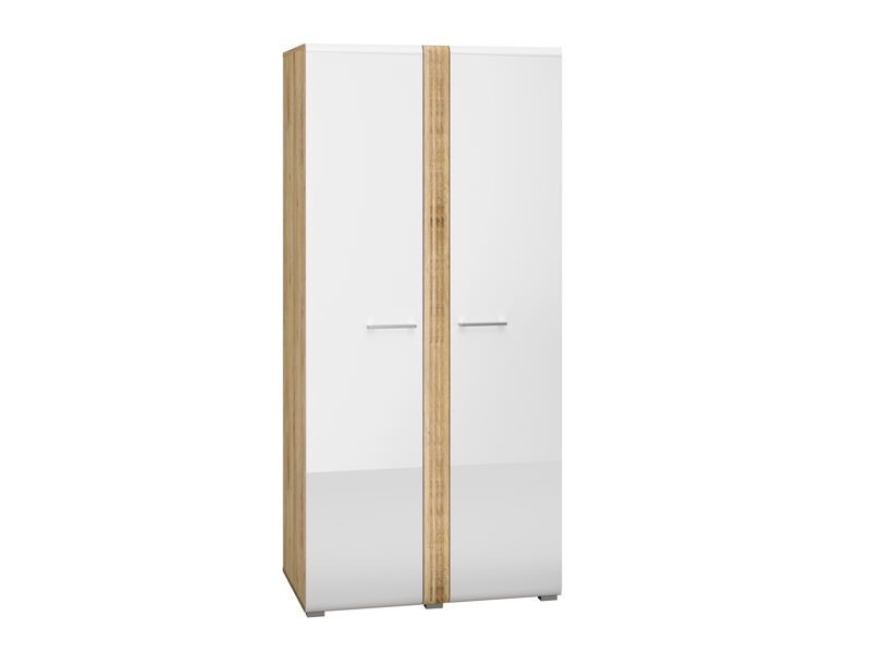 Riidekapp Adagio 01,valge/pruun